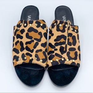 VANELI Leopard Studded Mules